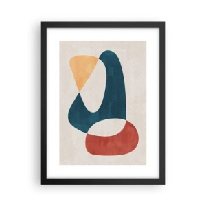 Poster in een zwarte lijst - Invloeden en metamorfoses - 30x40 cm