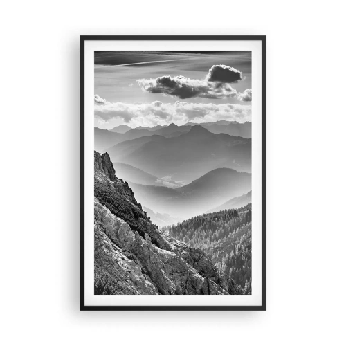 Poster in een zwarte lijst - Tot aan de horizon - 61x91 cm