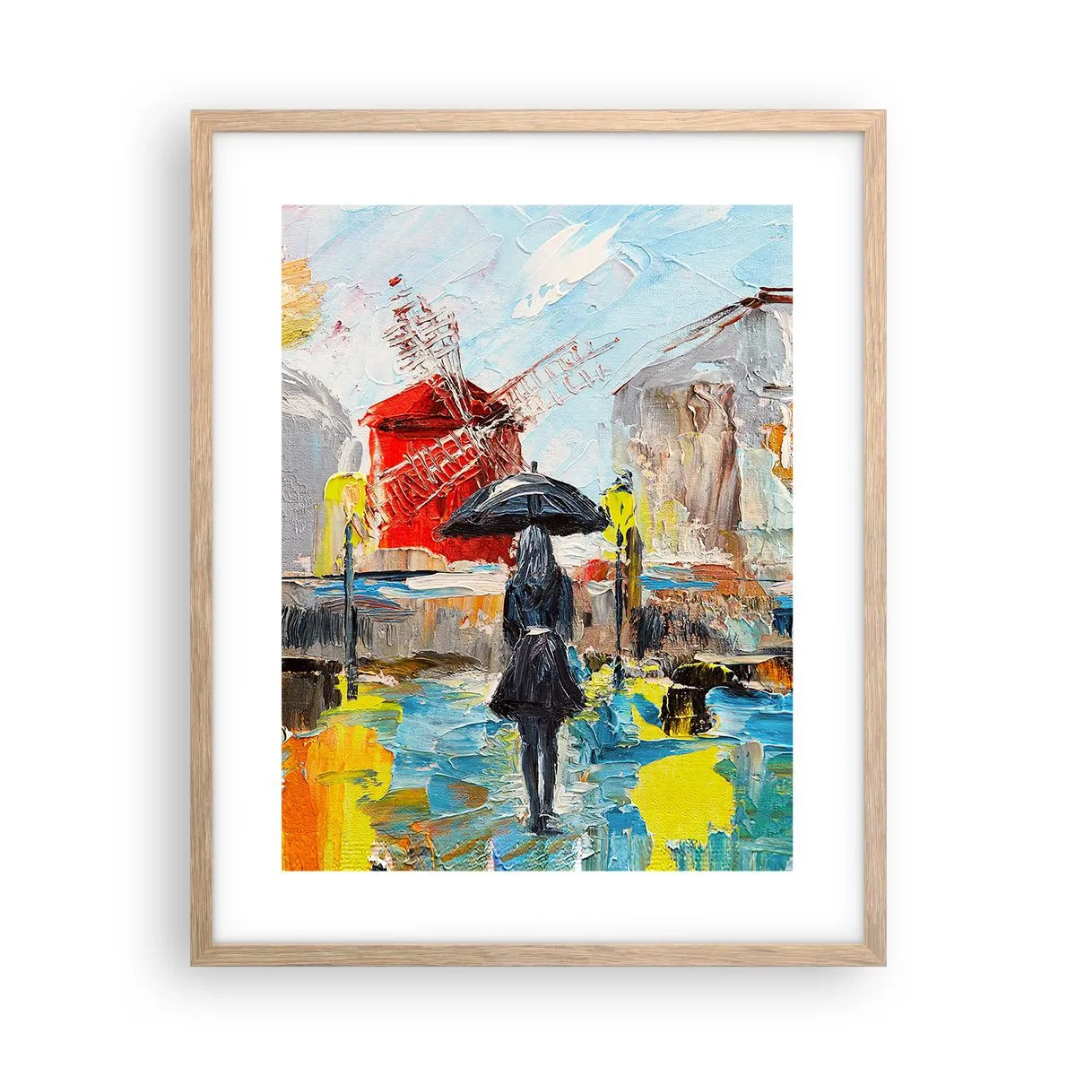 Een poster in een licht eiken lijst - Parijse legendes - 40x50 cm