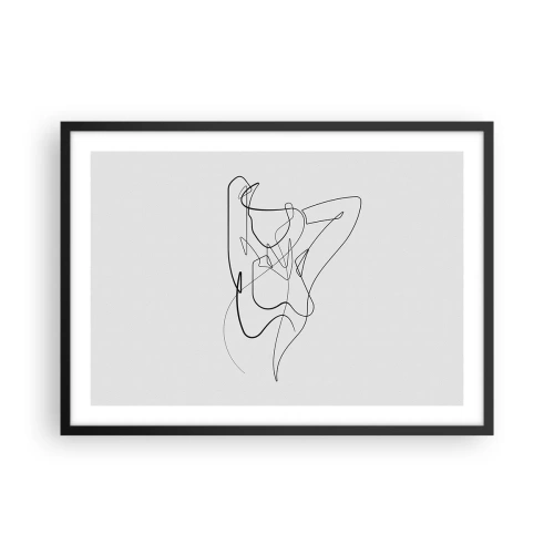 Poster in een zwarte lijst - Zoals je echt bent… - 70x50 cm