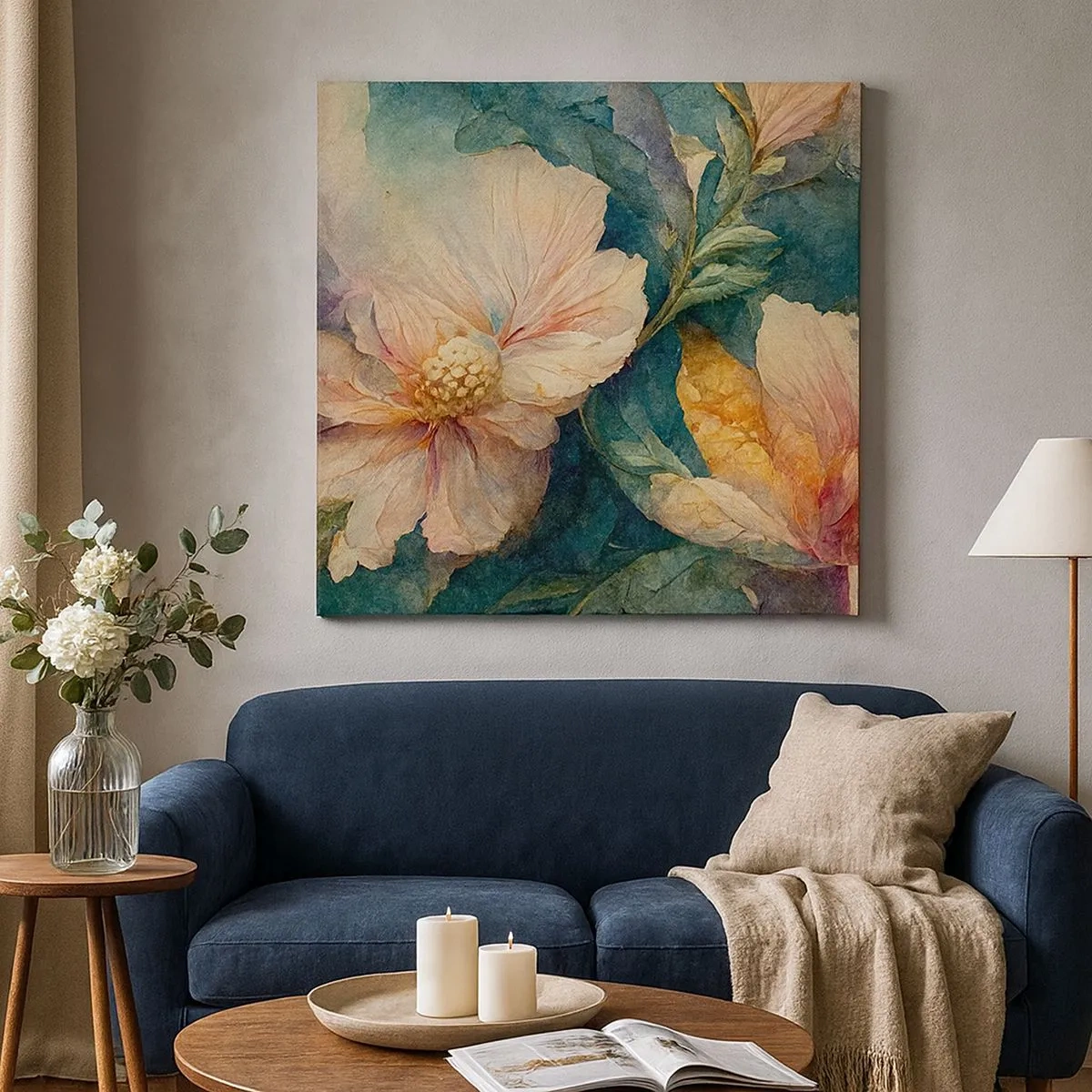 Schilderen op canvas - Gewoon subtiliteit - 30x30 cm