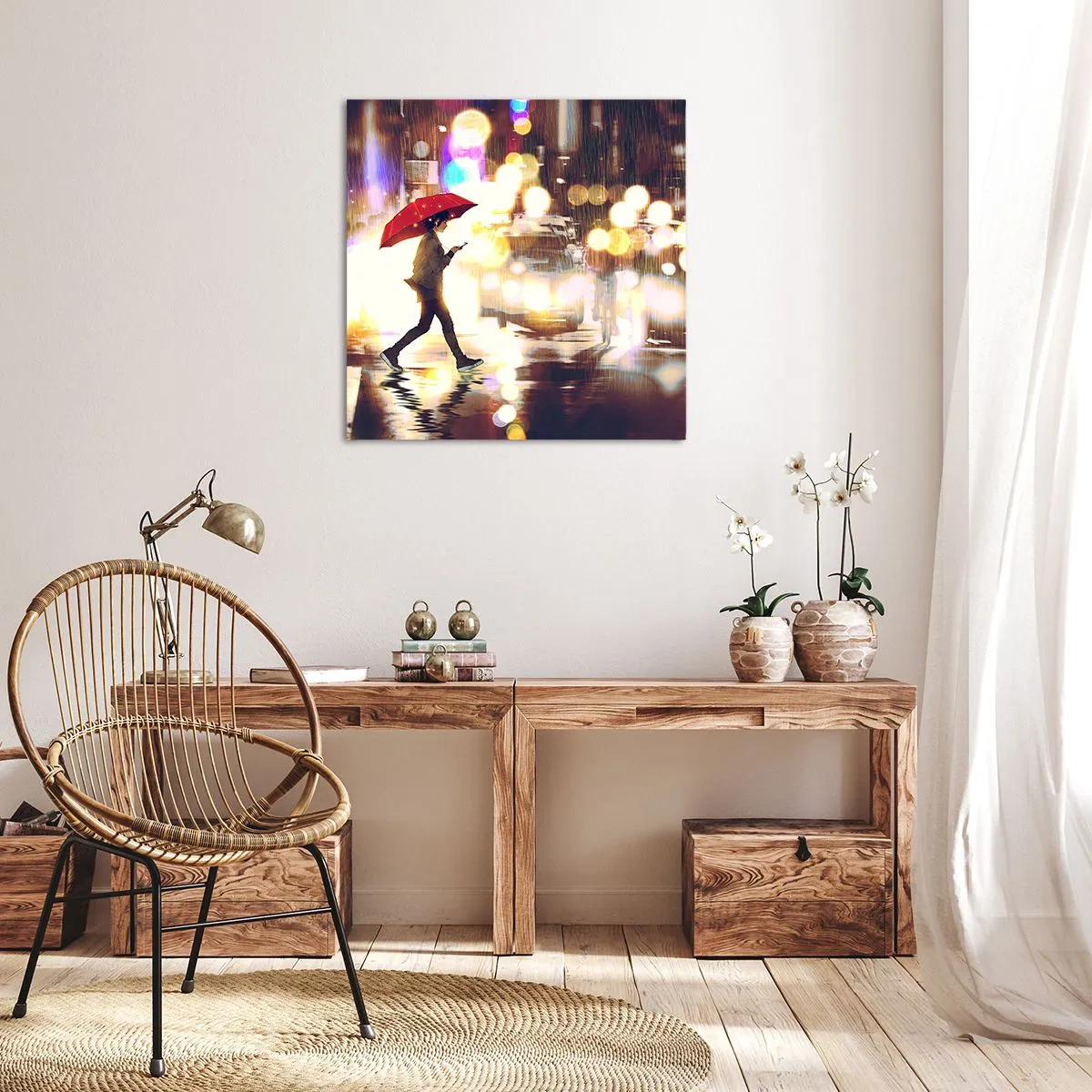 Schilderen op canvas - Toch zonnig - 70x70 cm