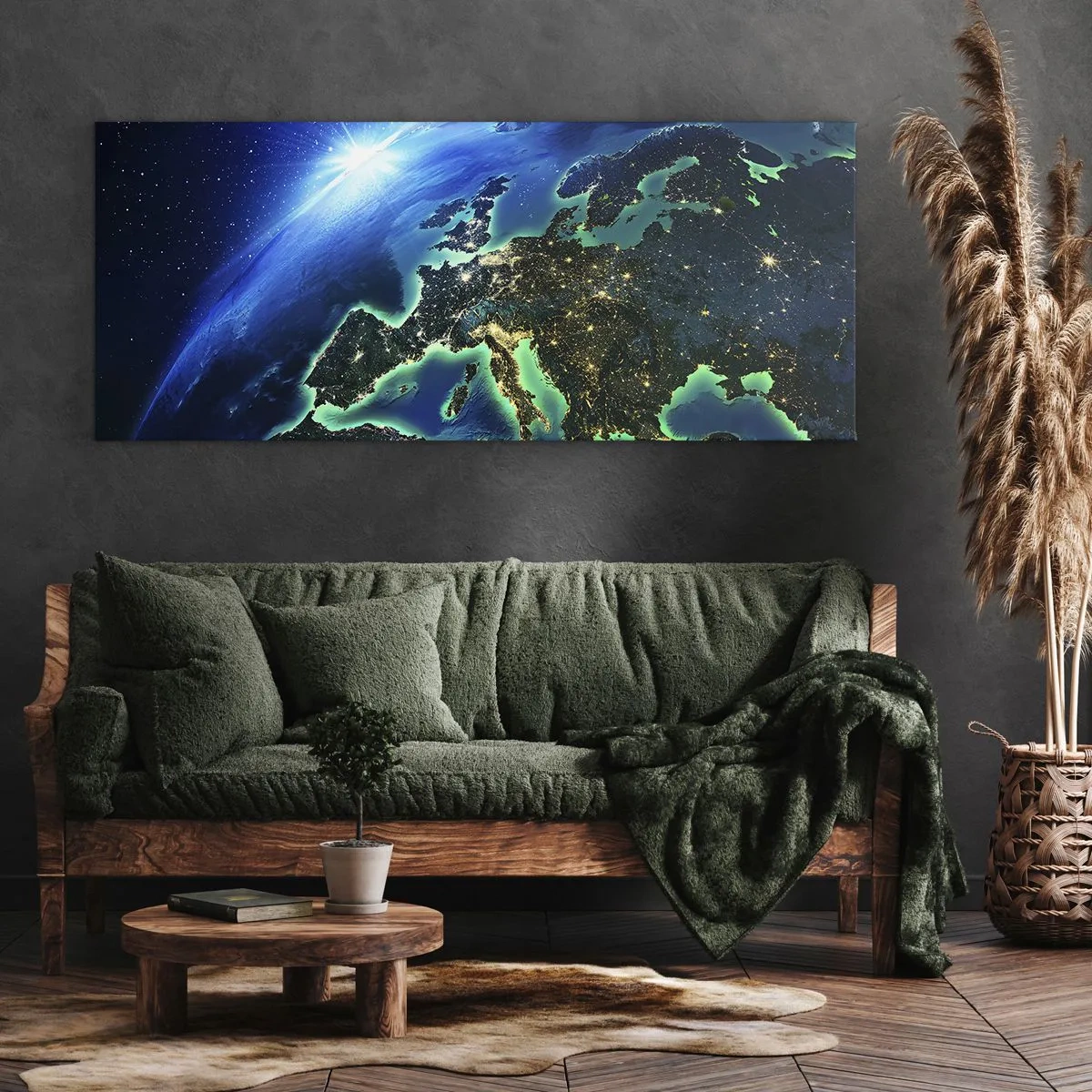 Schilderen op canvas - Sprankelend Europa - 160x50 cm