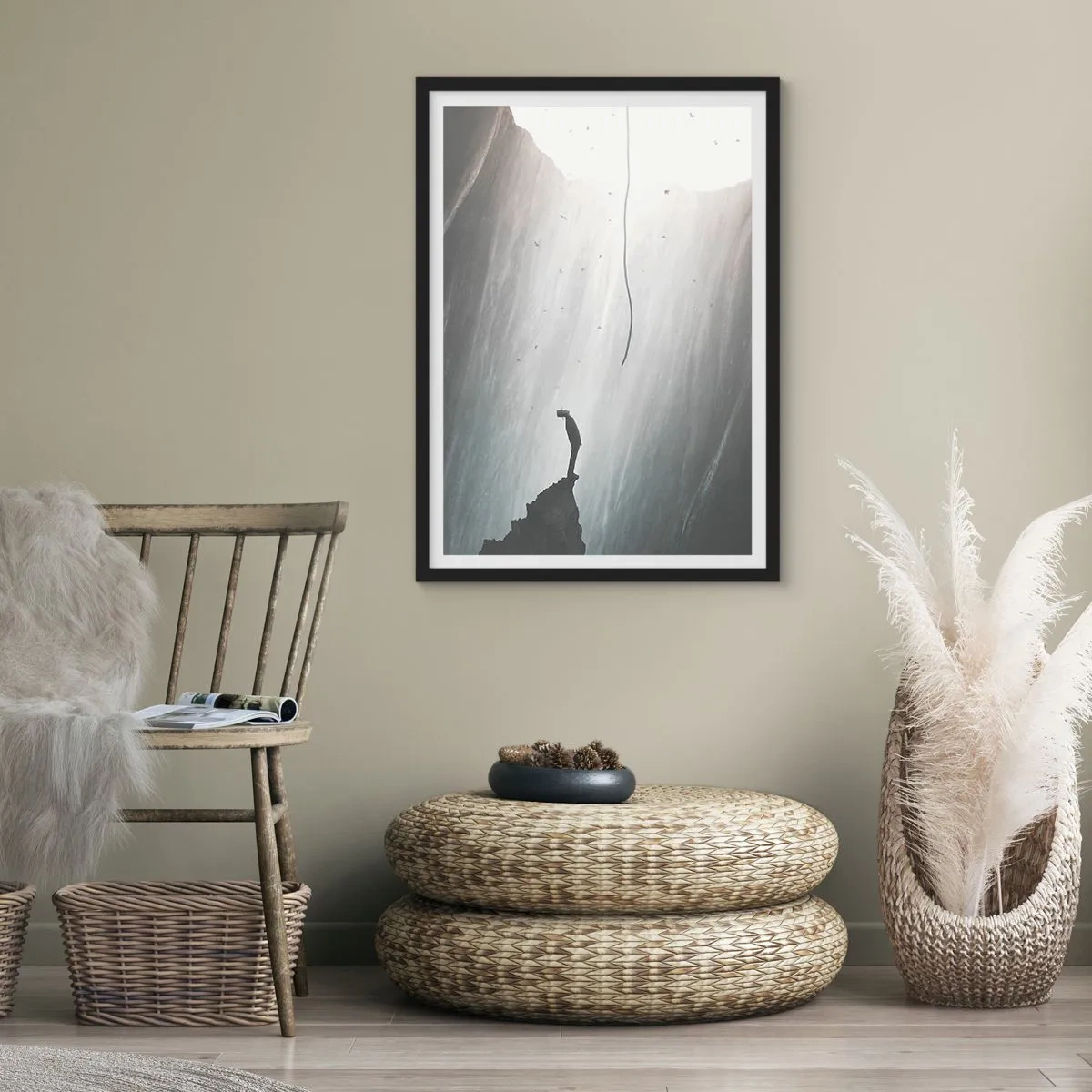 Poster in een zwarte lijst - Er is altijd een uitweg - 30x40 cm