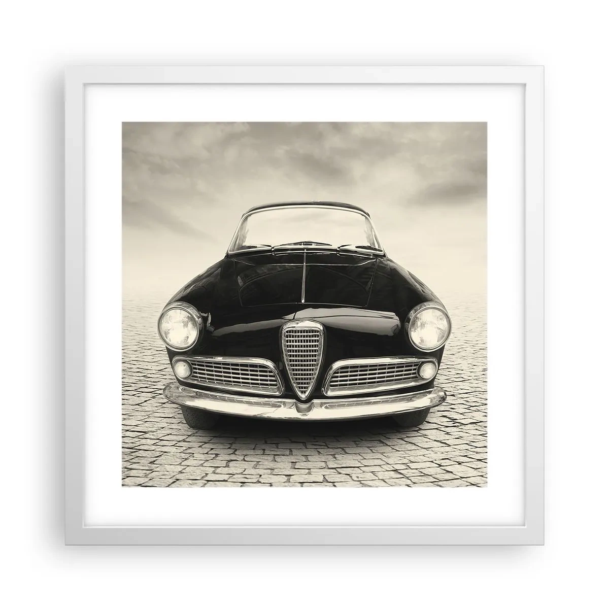 Poster in een witte lijst - Je moet gewoon van me houden - 40x40 cm