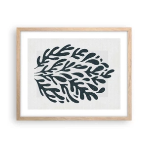 Een poster in een licht eiken lijst - Vormen van de natuur - 50x40 cm