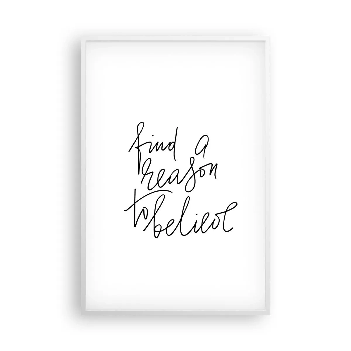 Poster in een witte lijst - Het is mogelijk - 61x91 cm