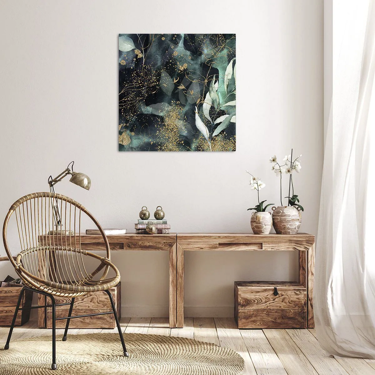 Schilderen op canvas - Magische tuin - 60x60 cm