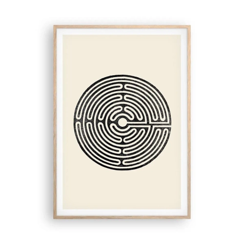 Een poster in een licht eiken lijst - Mysterieuze orde - 70x100 cm