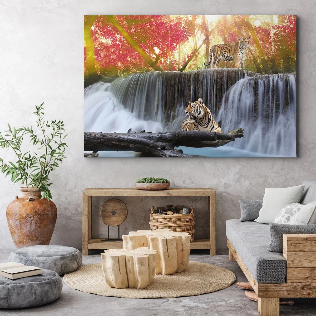 Schilderen op canvas - Surrealistisch landschap - 100x70 cm