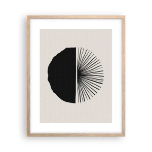Een poster in een licht eiken lijst - Een scala aan mogelijkheden - 40x50 cm