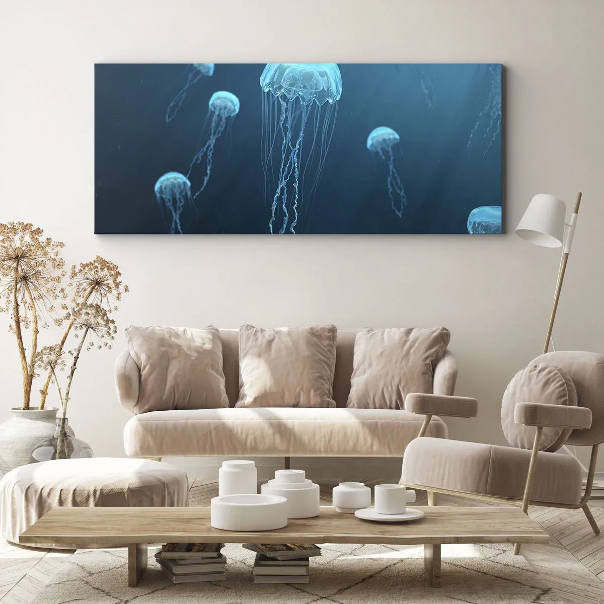 Schilderen op canvas - Oceaandans - 160x50 cm