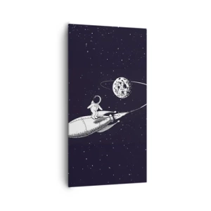 Schilderen op canvas - Spacesurfer - 65x120 cm