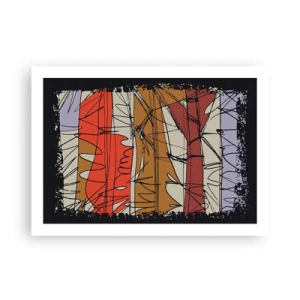 Poster - Spontane compositie - 70x50 cm