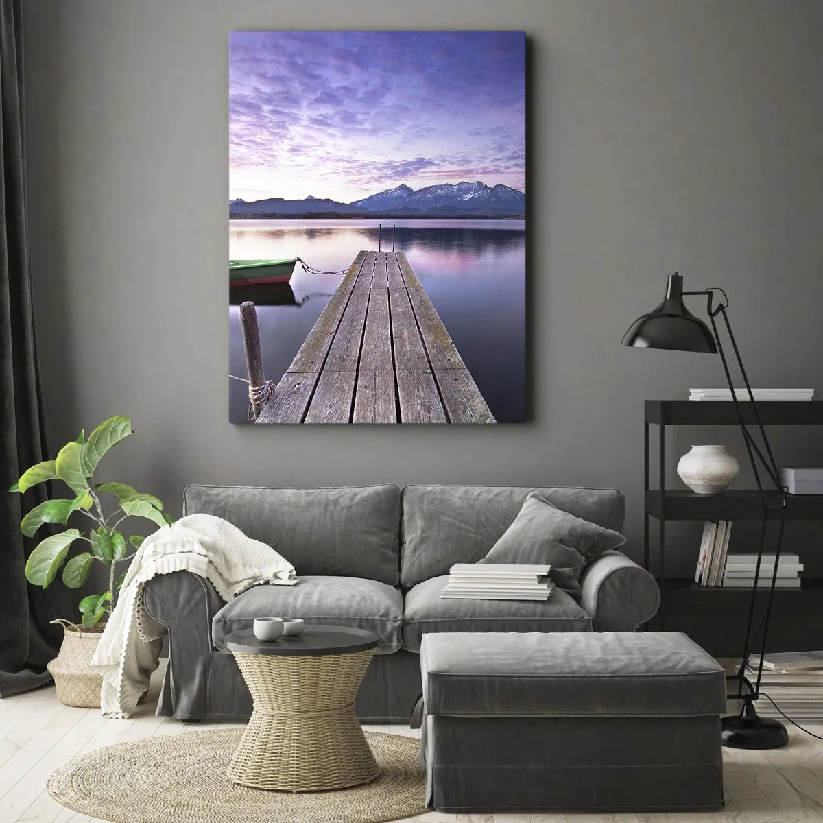 Schilderen op canvas - Vriendelijke stilte - 50x70 cm