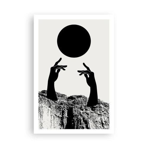 Poster - Surrealistische compositie: de zon en de rest - 61x91 cm
