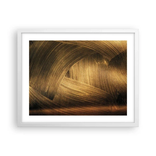 Poster in een witte lijst - In een gouden doolhof - 50x40 cm