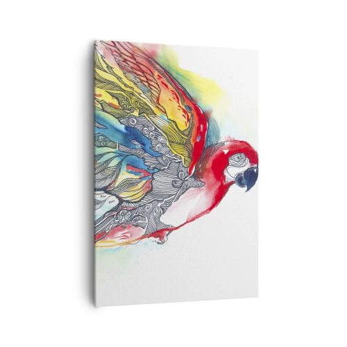 Schilderen op canvas - Leef kleurrijk - 70x100 cm