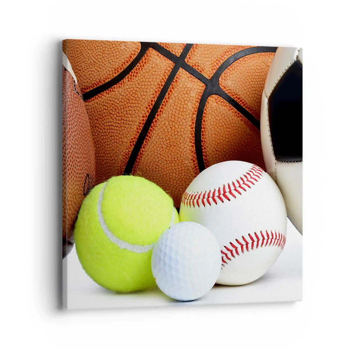 Schilderen op canvas - Voetbal verbindt ons! - 40x40 cm