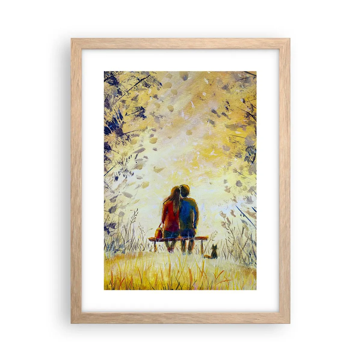 Een poster in een licht eiken lijst - Een magisch moment - 30x40 cm