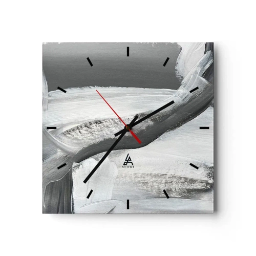 Wandklok - Klok - Een beslissende beweging - 30x30 cm