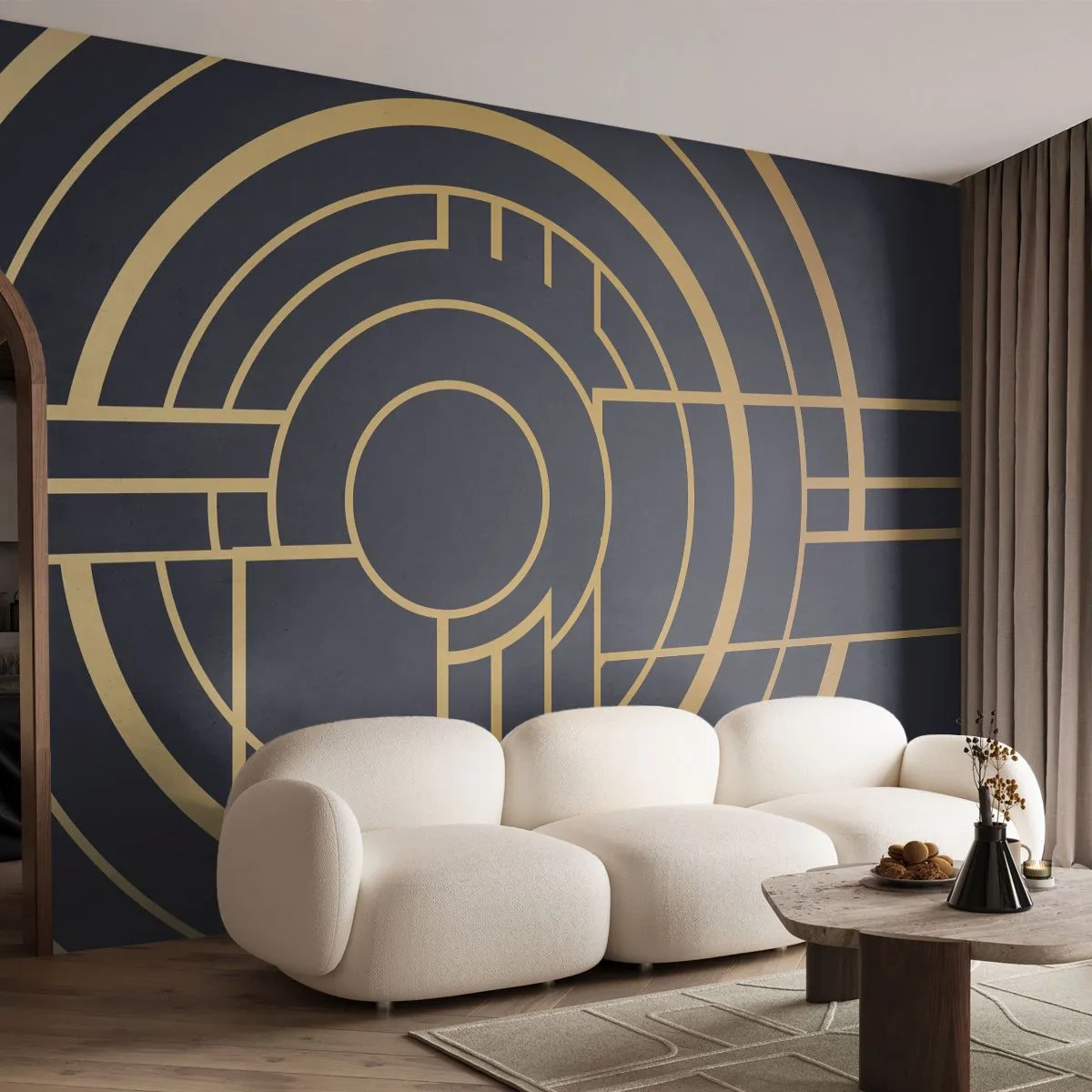 Fotobehang Premium Sand - Draaien van dingen - Abstractie, Deel, Grafisch - 300x210 cm