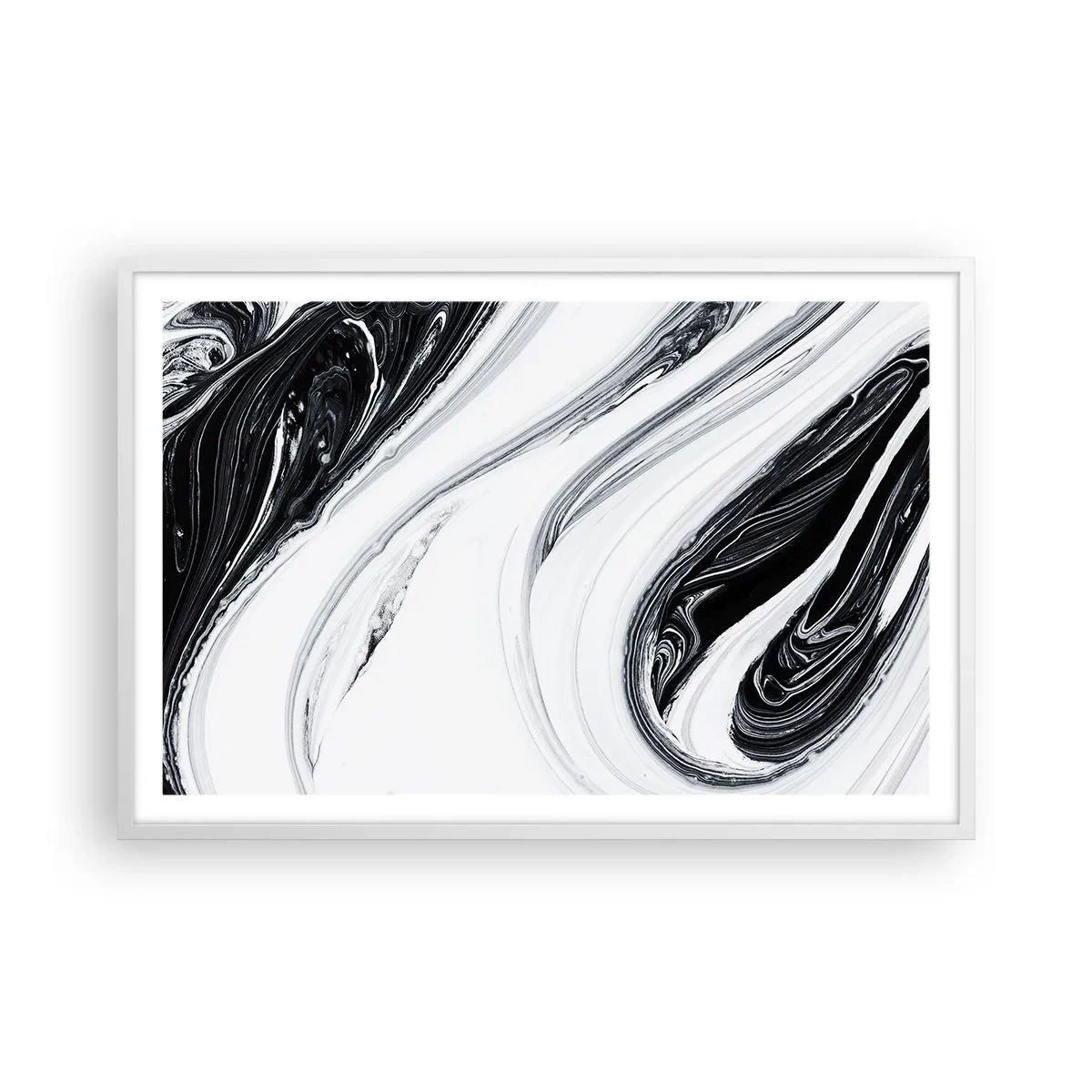 Poster in een witte lijst - Een combinatie van tegenstellingen - 91x61 cm