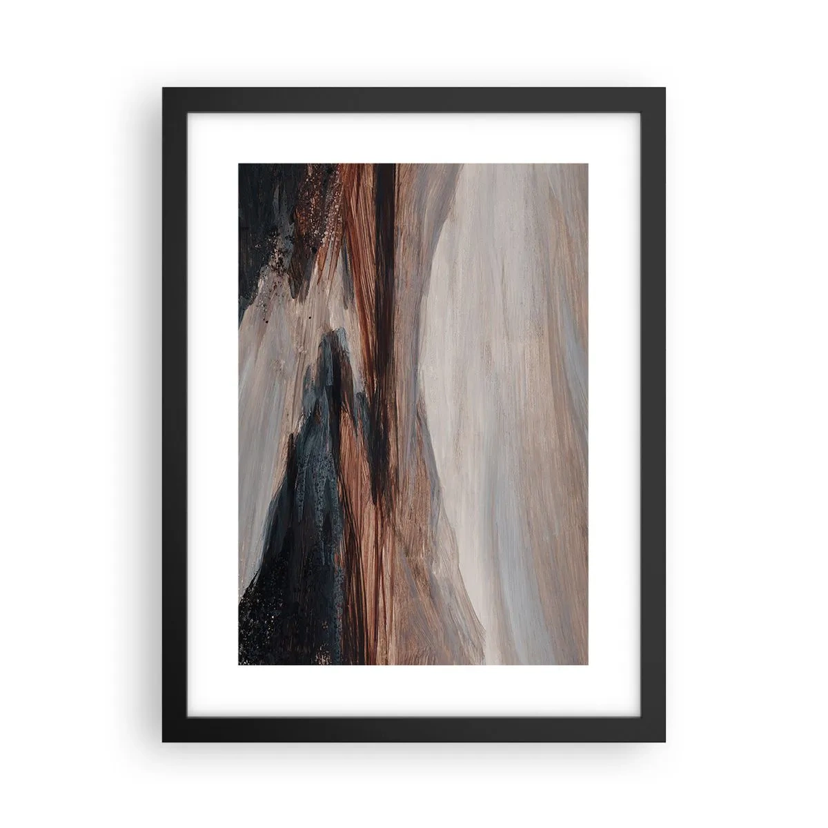 Poster in een zwarte lijst - Een rustige vallei - 30x40 cm