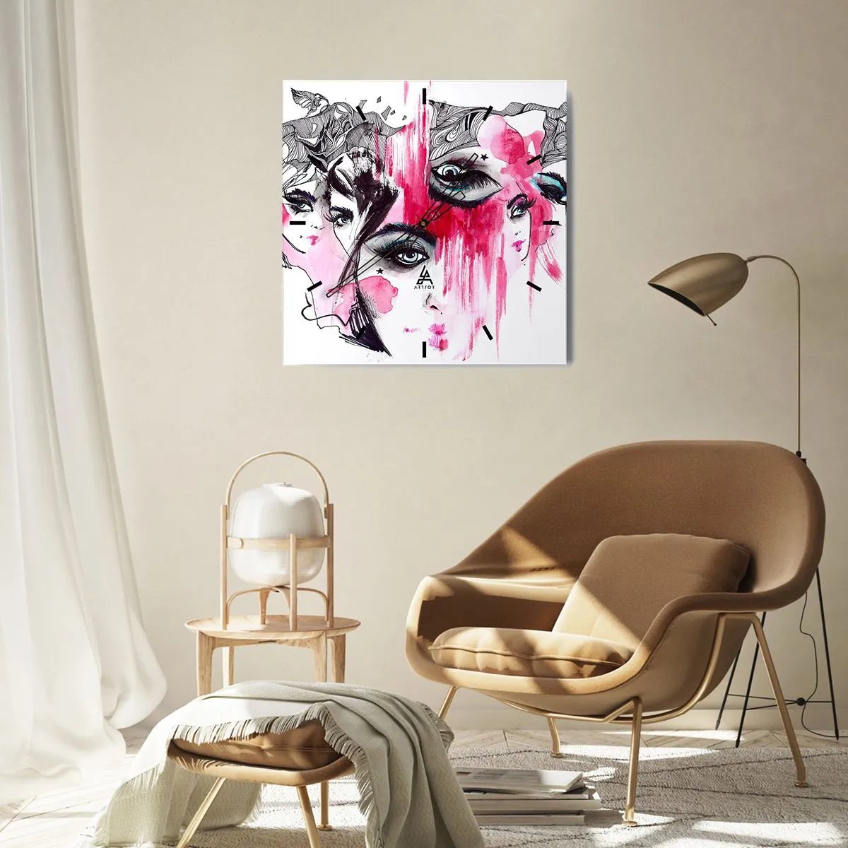 Wandklok - Klok - 0 - 30x30 cm