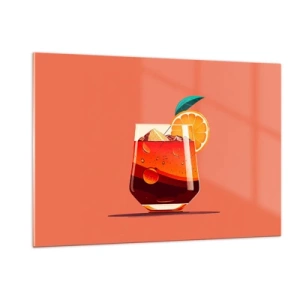 Schilderen op glas - Zomerse verfrissing - 120x80 cm