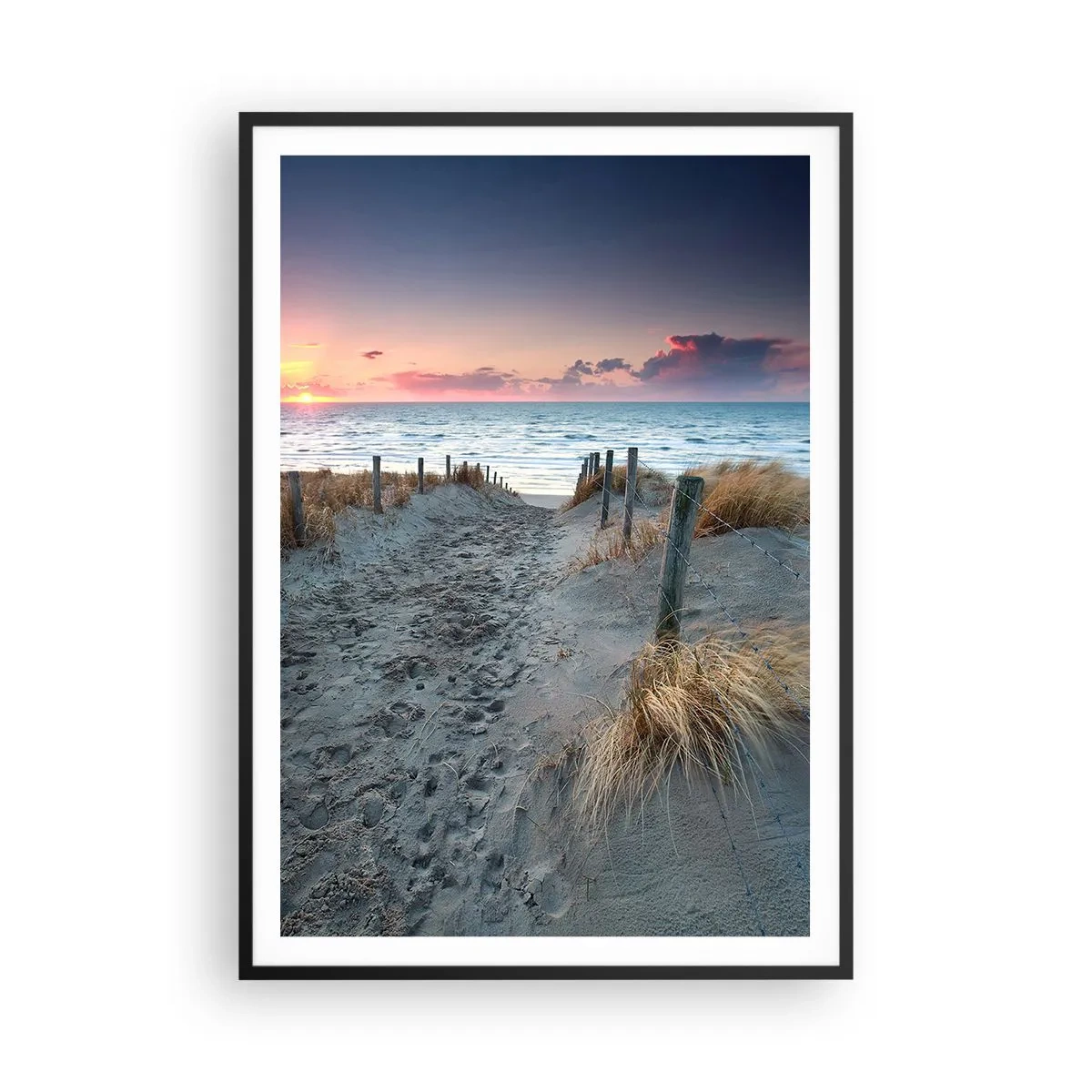 Poster in een zwarte lijst - Je liet een regenboog van licht stralend... - 70x100 cm