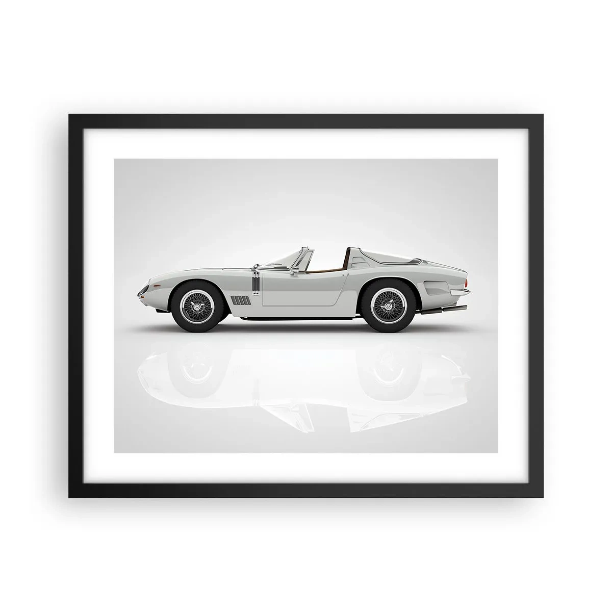 Poster in een zwarte lijst - Belofte van plezier - 50x40 cm