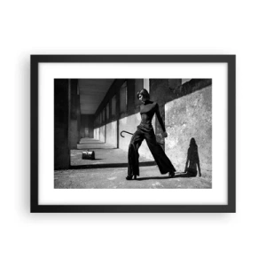 Poster in een zwarte lijst -   Stedelijke elegantie - 40x30 cm