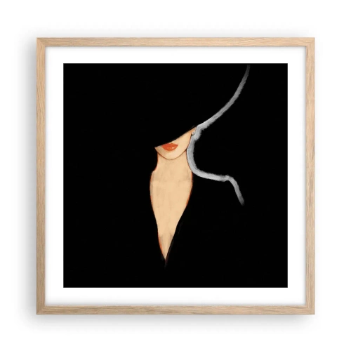 Een poster in een licht eiken lijst - Elegantie en stijl - 50x50 cm
