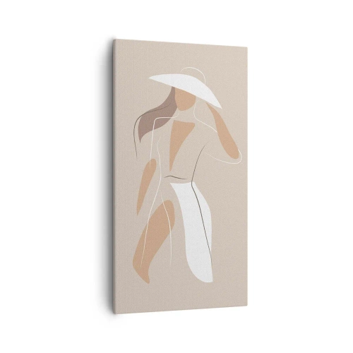 Schilderen op canvas - Mode is leuk - 55x100 cm