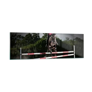 Schilderen op glas - Samen naar de overwinning - 160x50 cm