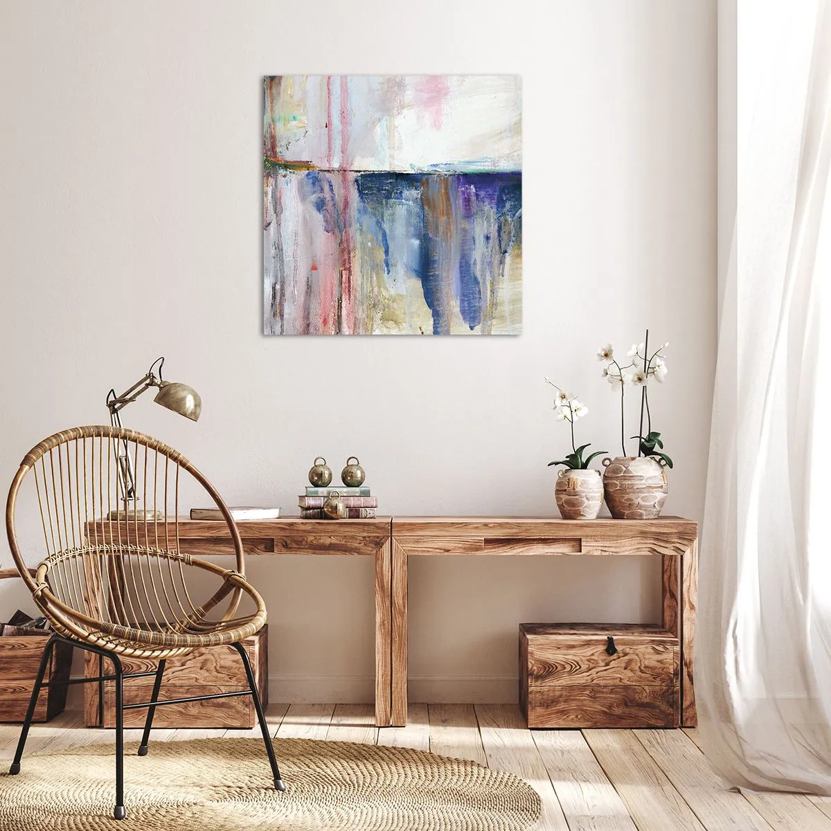 Schilderen op canvas - Kleurrijke impressies en associaties - 40x40 cm