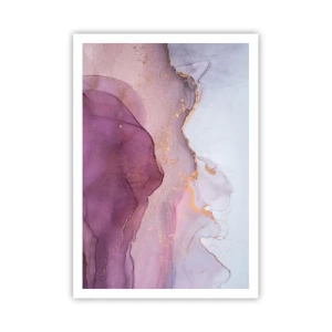 Poster - Lila en paarse golven - 70x100 cm