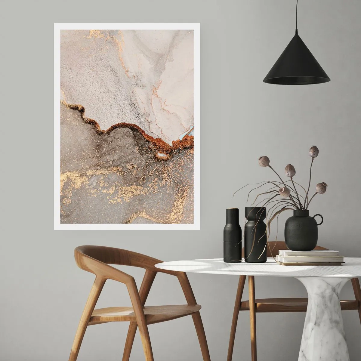 Poster - Op de grens van kleuren - 30x40 cm