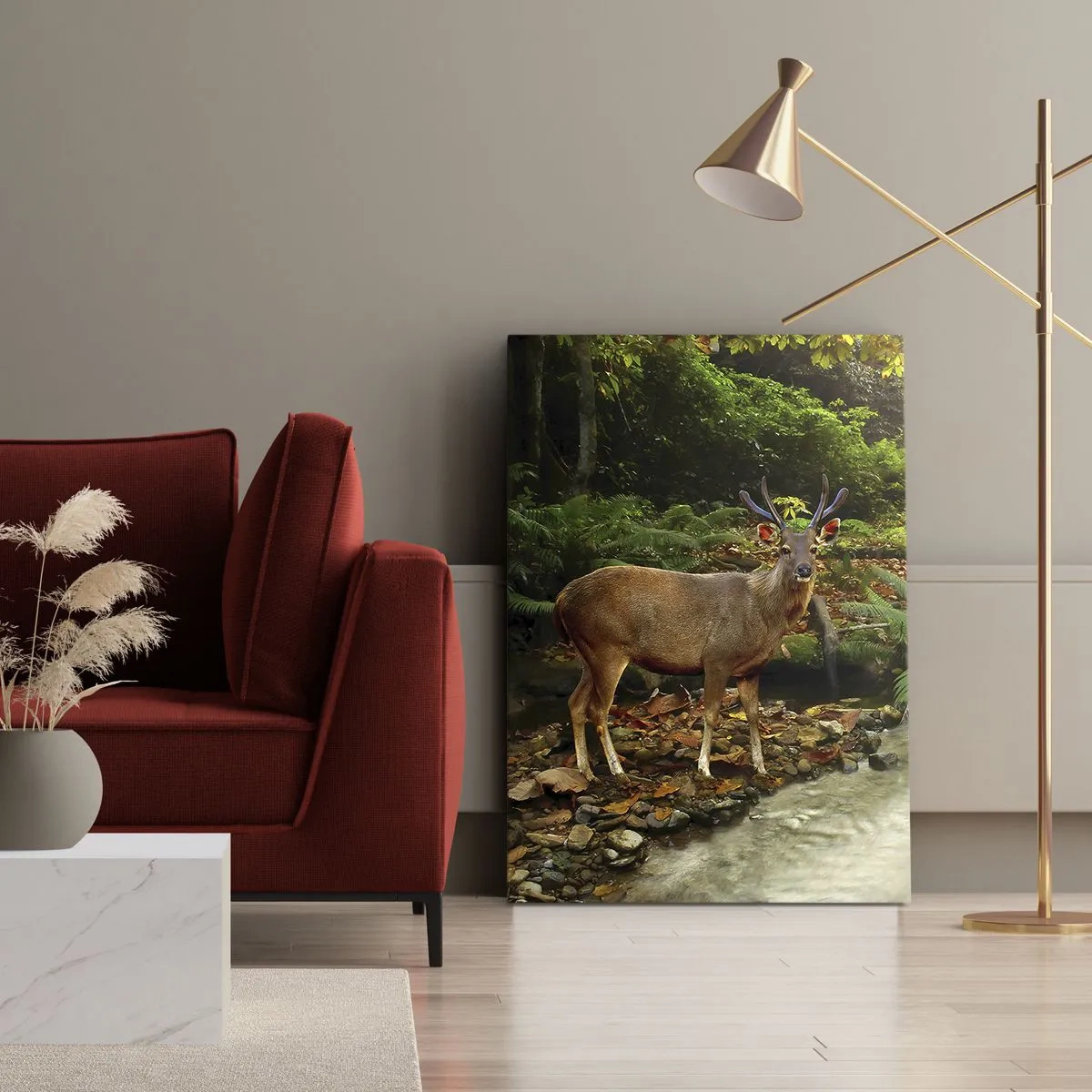 Schilderen op canvas - Welkom in mijn wereld - 45x80 cm