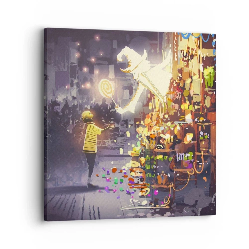 Schilderen op canvas - Tovenarij bestaat wel - 30x30 cm