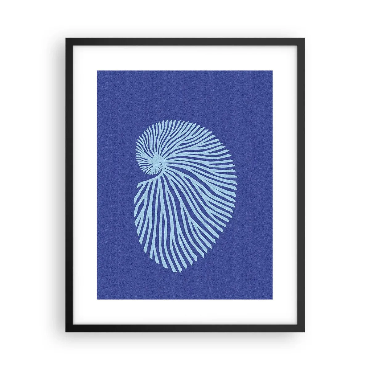 Poster in een zwarte lijst - De geboorte van de schelp - 40x50 cm