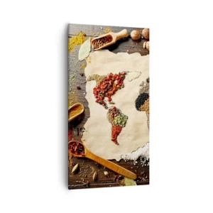 Schilderen op canvas - Alle smaken van de wereld - 55x100 cm