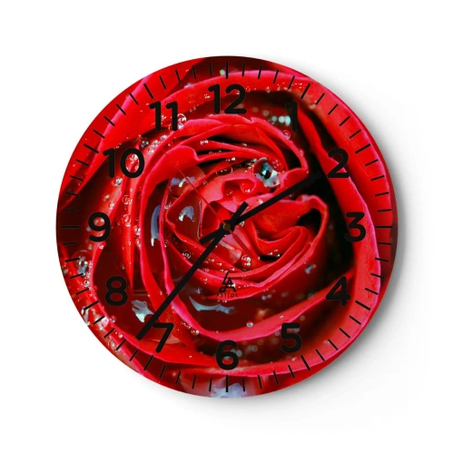 Wandklok - Klok - In de dauwdruppels - 30x30 cm