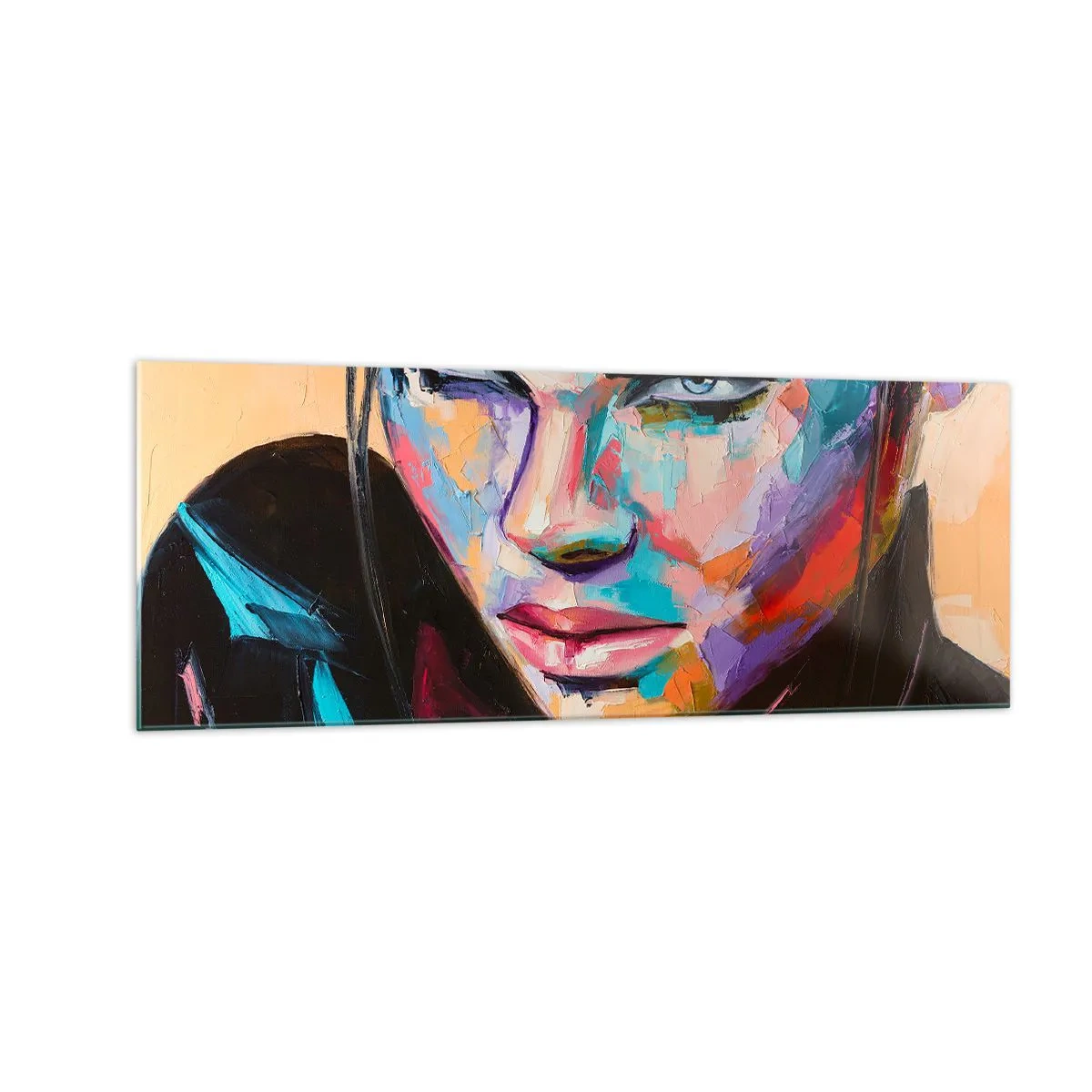 Schilderen op glas - Wildheid in het hart - 140x50 cm