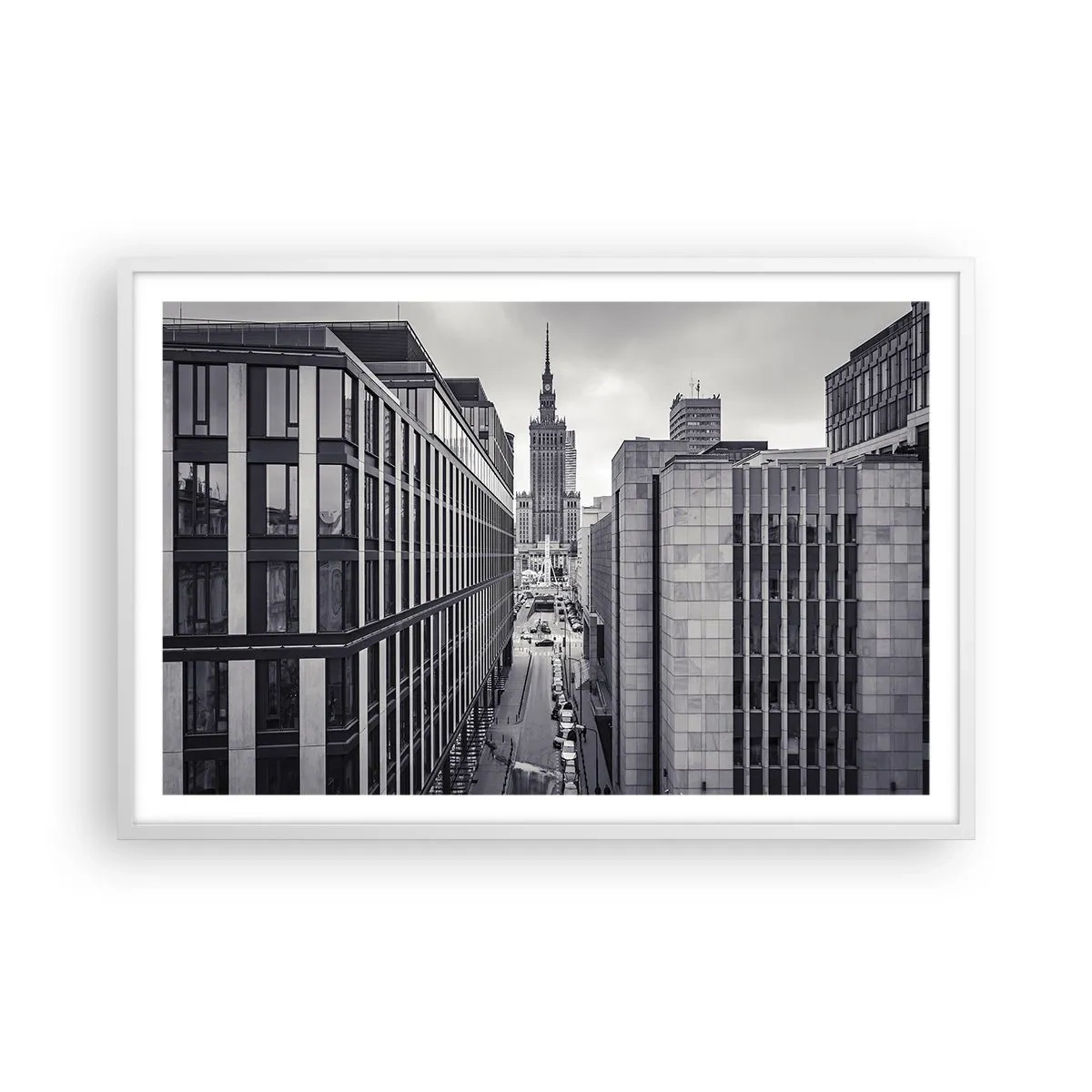 Poster in een witte lijst - Warschau vallei - 91x61 cm
