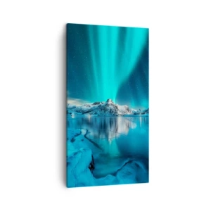 Schilderen op canvas - lichtnacht - 45x80 cm