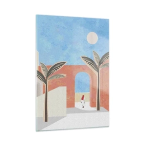 Schilderen op glas - Arabische dag - 50x70 cm