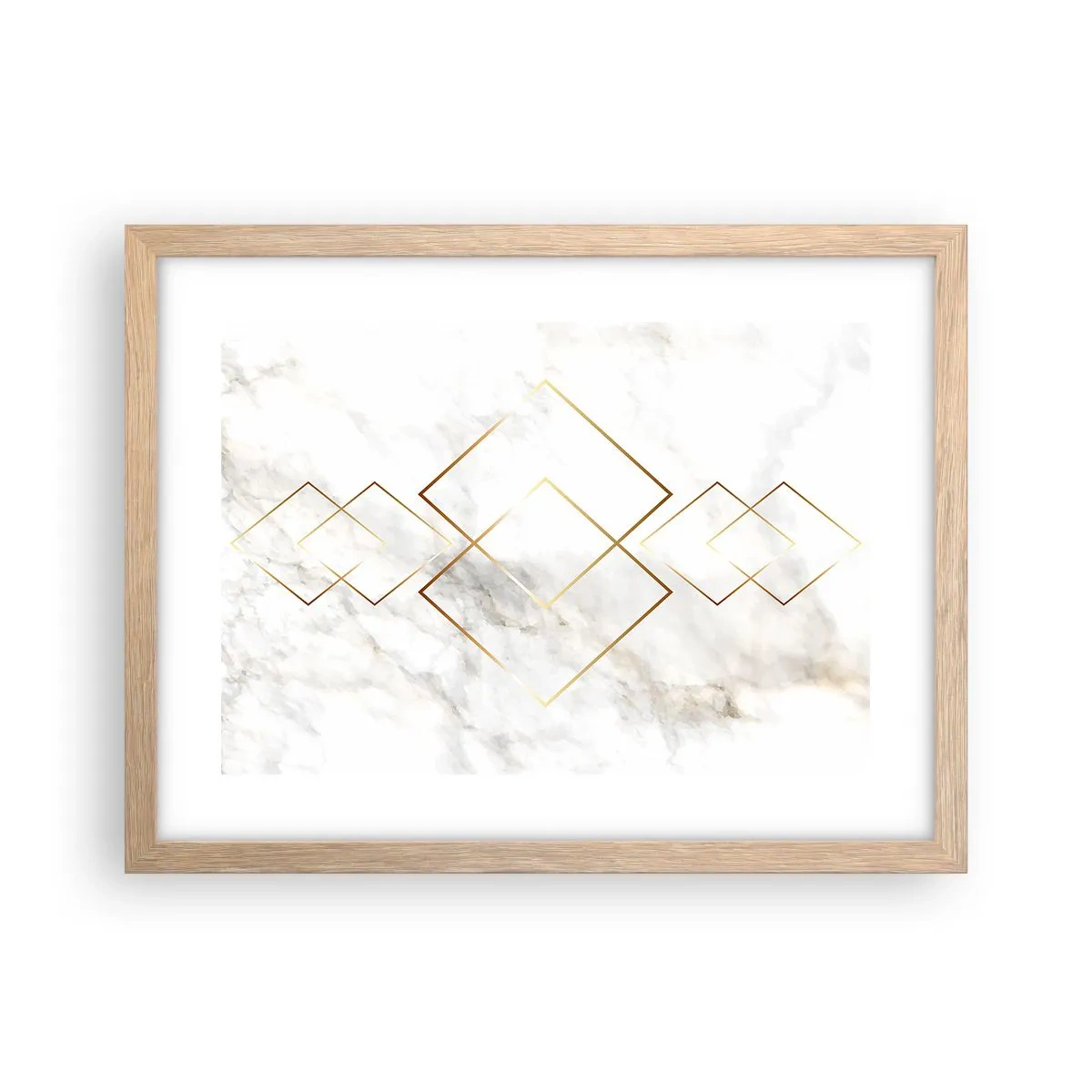 Een poster in een licht eiken lijst - Een uitzicht tot in het oneindige - 40x30 cm