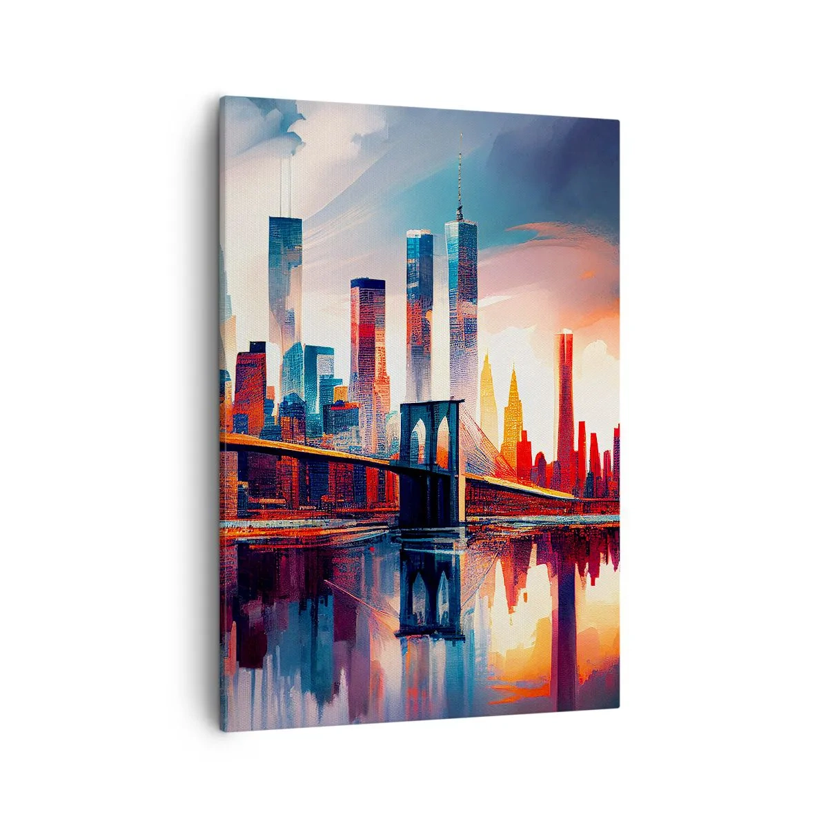 Schilderen op canvas - Een droomachtig New York - 50x70 cm